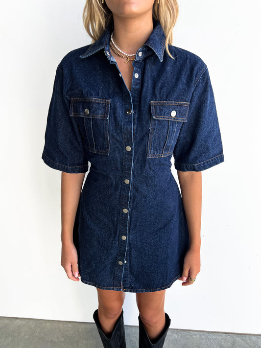Cali Denim Dress | Blue