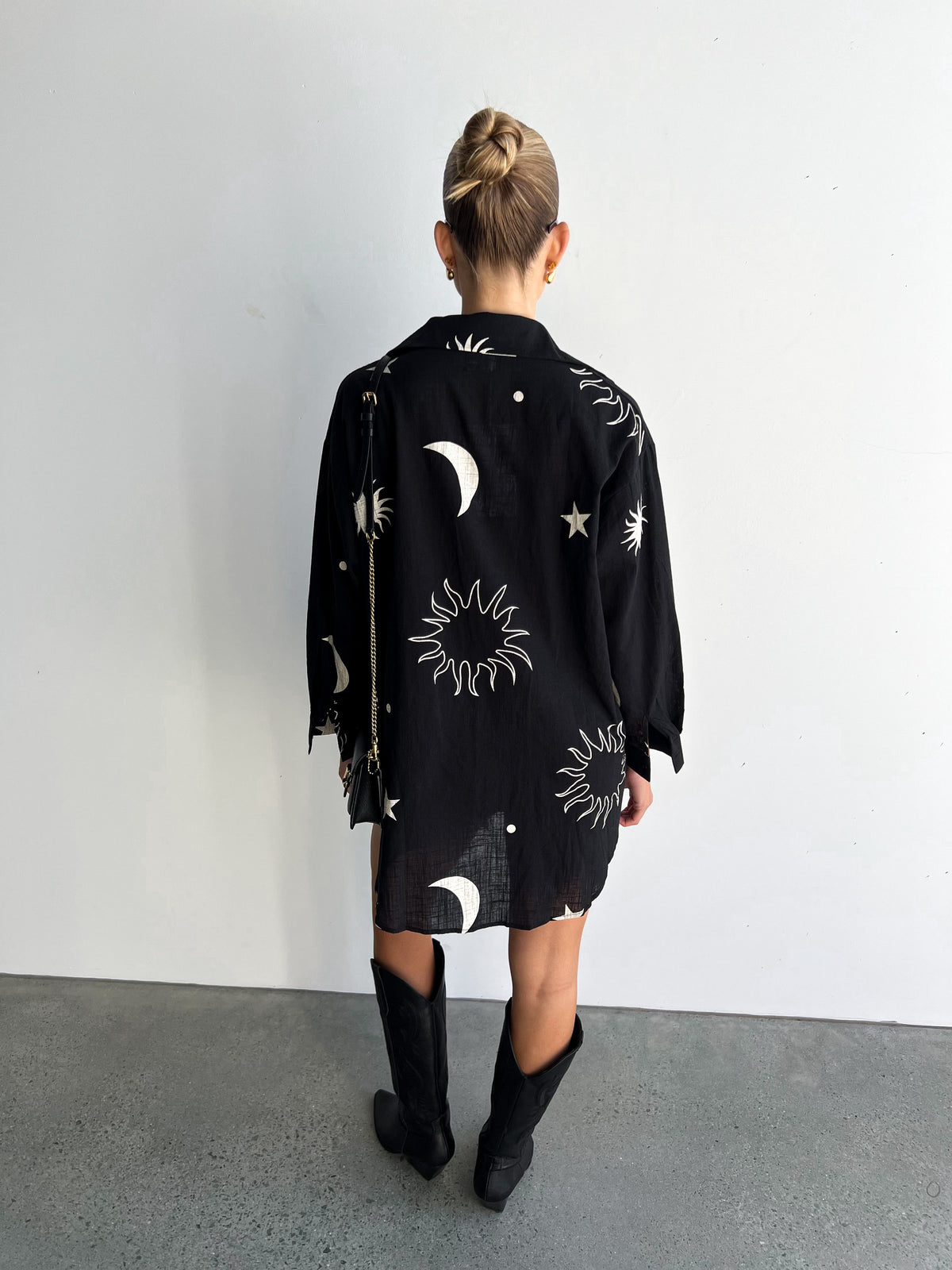 In My Dreams Shirt Dress | Black