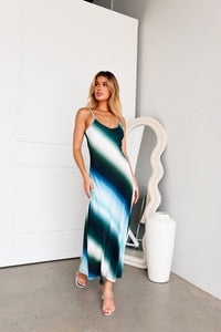 Celestite Maxi Dress | Blue