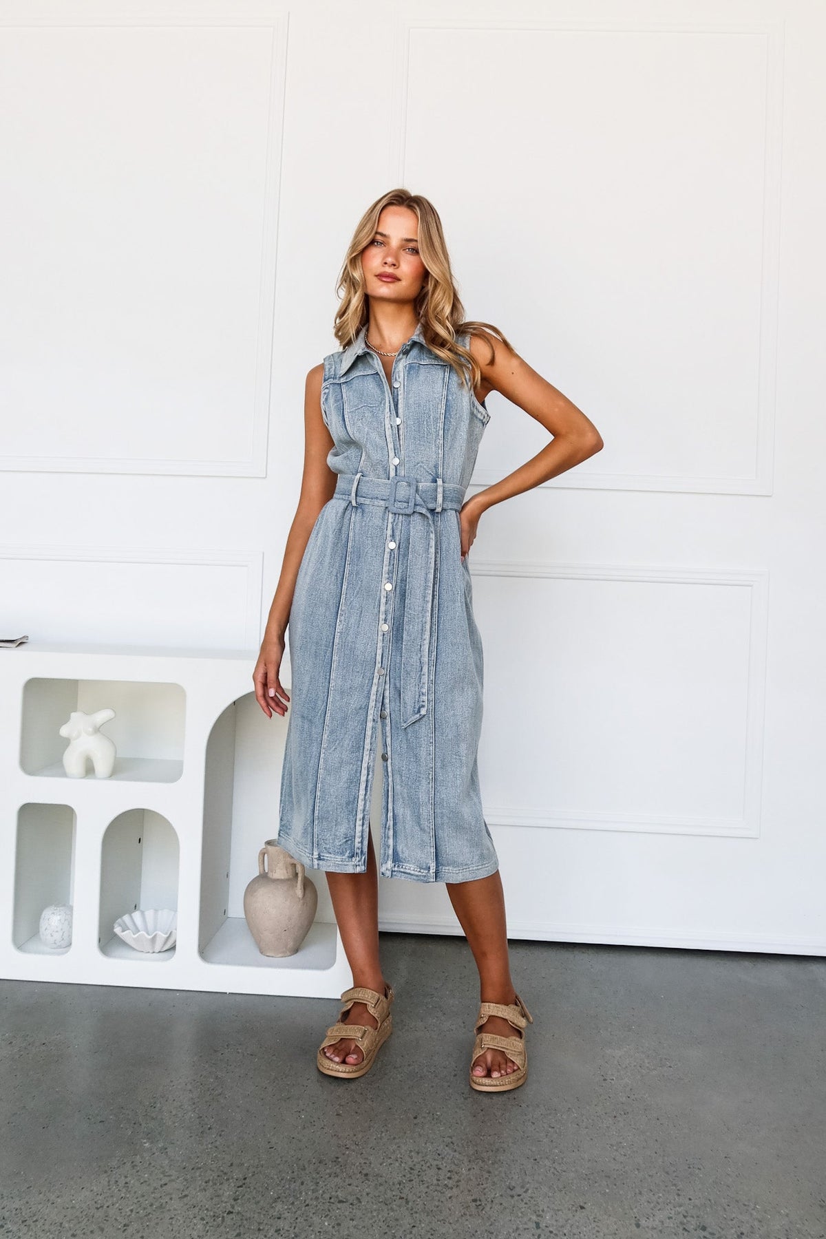 Kyle Denim Dress | Blue