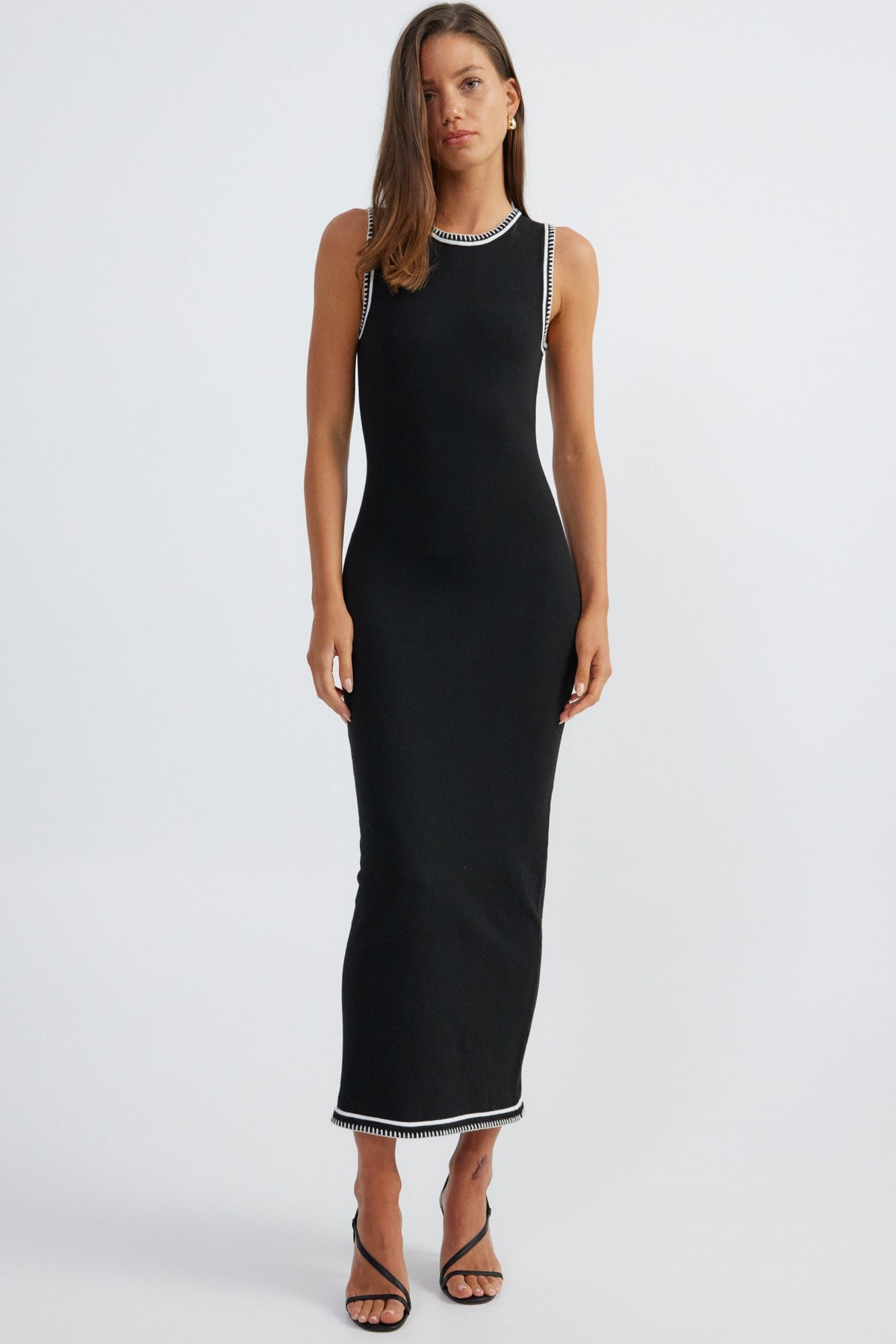 Ellery Maxi Dress - Black/White - [Sól+Sand]