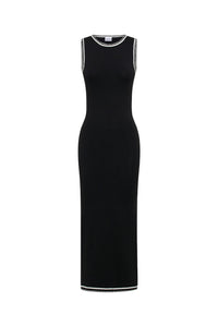 Ellery Maxi Dress - Black/White