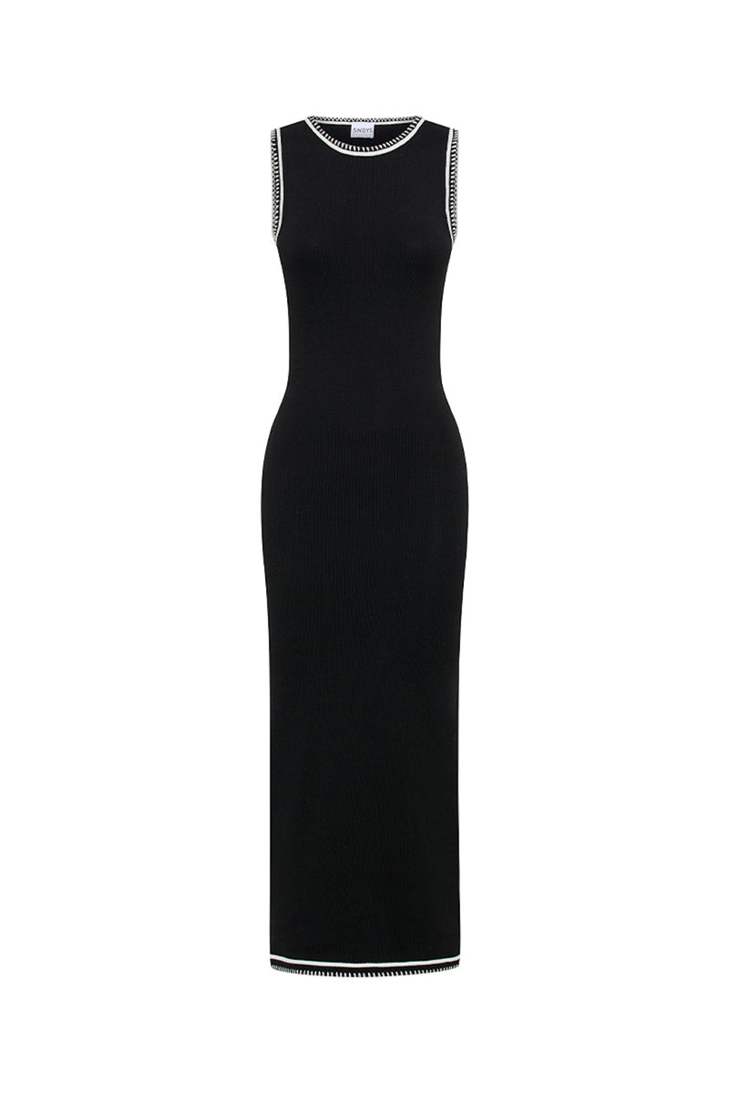 Ellery Maxi Dress - Black/White