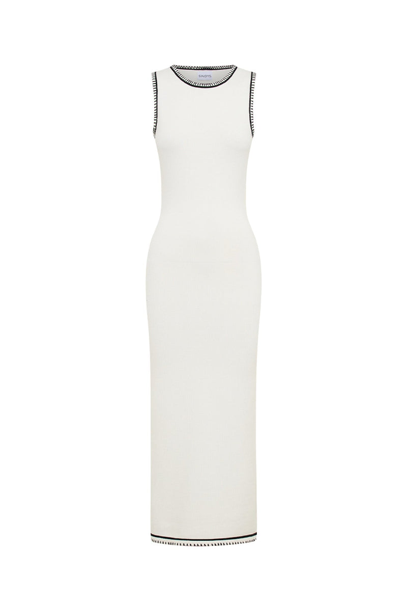 Ellery Maxi Dress - White/Black