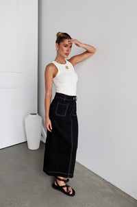 Danna Maxi Skirt | Black