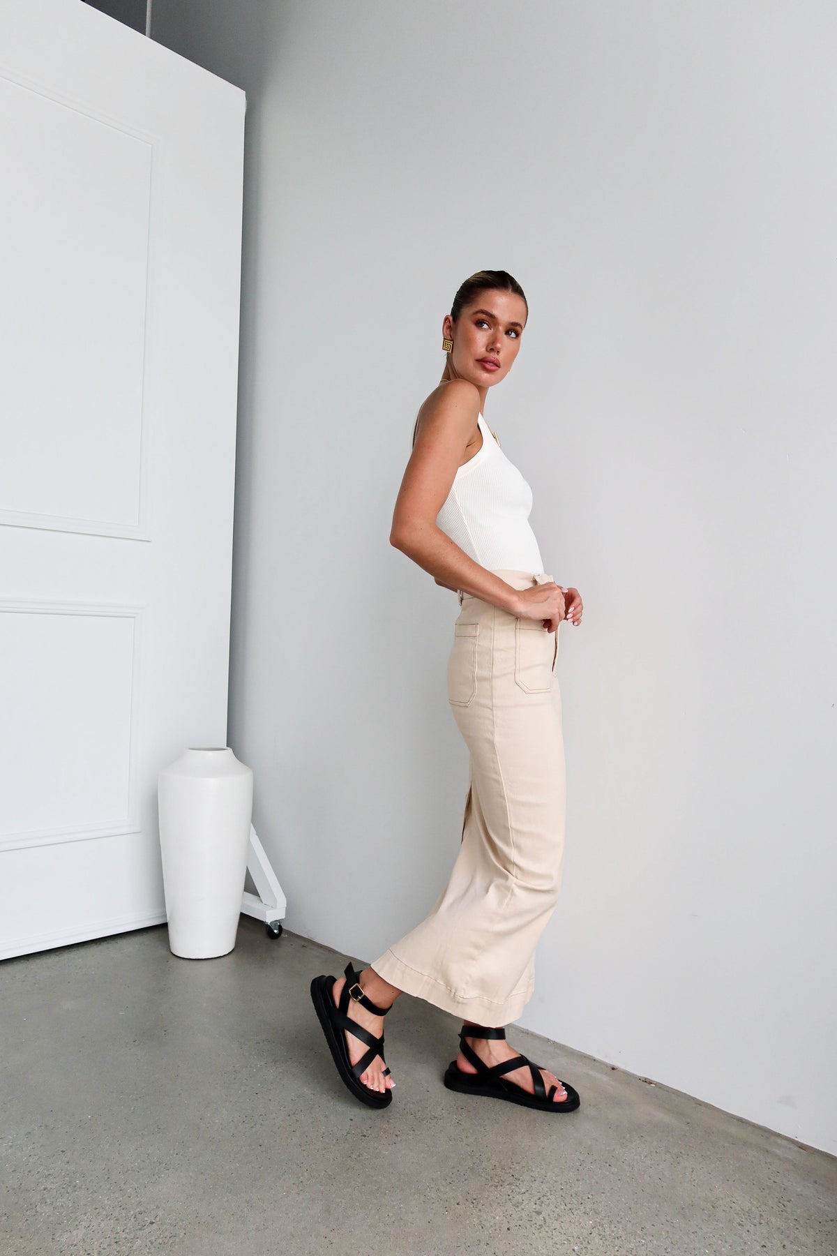 Danna Maxi Skirt | Beige