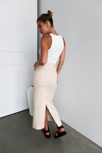 Danna Maxi Skirt | Beige