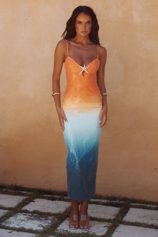 Benito Midi Dress | OMBRE | Runaway the label
