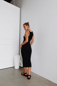 Myka Midi Dress | Black