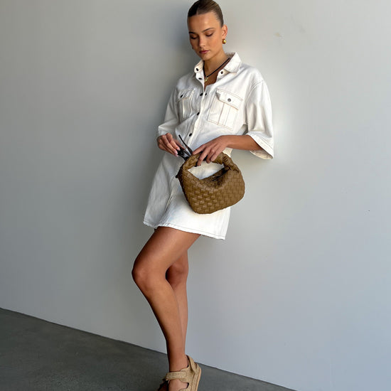 Cali Denim Dress | White - Sol + Sand