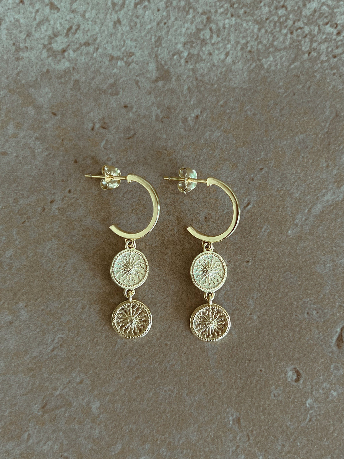 Sun Temple Earrings | 14K Gold Plated - SOL+SAND