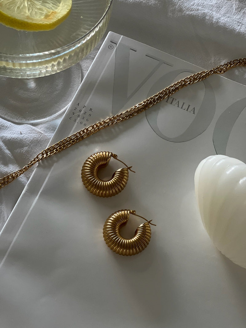 Coco Hoops | 18K Gold Plated