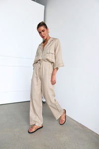 Blake Linen Pants - Beige - Sól+Sand