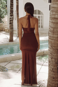 TALLULA MAXI DRESS | Espresso | Runaway the label